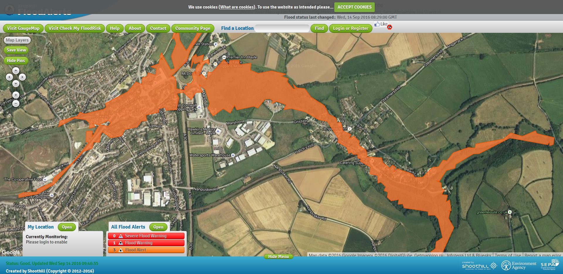 Current Alerts Map | Protect your home, business and family with UK Flood Alerts